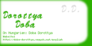 dorottya doba business card